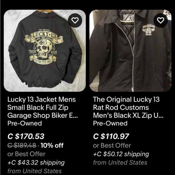 Lucky 13 Biker Jacket / Medium / Lucky 13 Physco - Picture 8 of 11